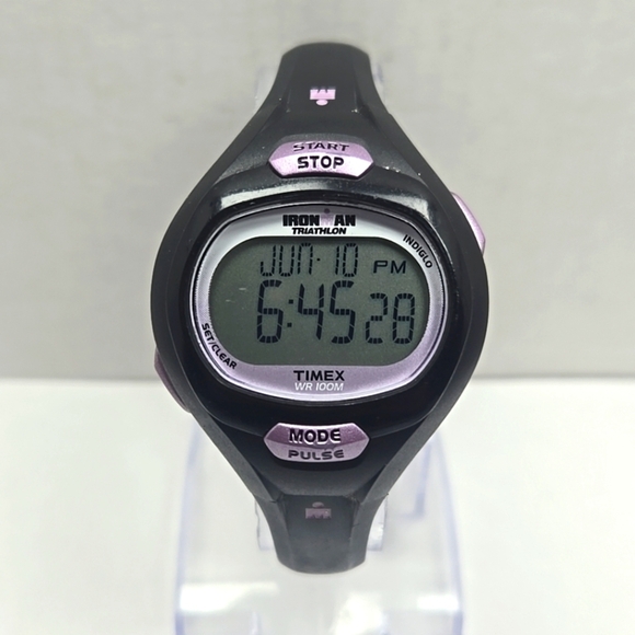 Timex Ironman Essentials Womens Black Digital Watch 100M Pulse New Battery - Picture 1 of 10